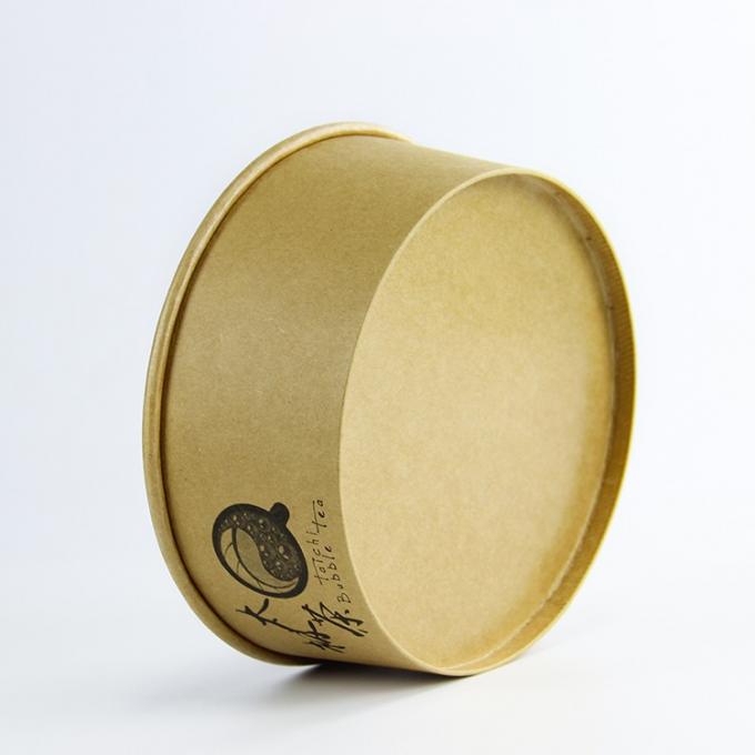 cuvette de papier biodégradable de salade de PLA de 1300ml Papier d'emballage avec le couvercle en plastique 1