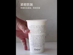 ondulation jetable de double paroi de papier imprimé de tasses de papier de conception adaptée aux besoins du client par 4oz 8oz 12oz 16oz 20oz 24oz