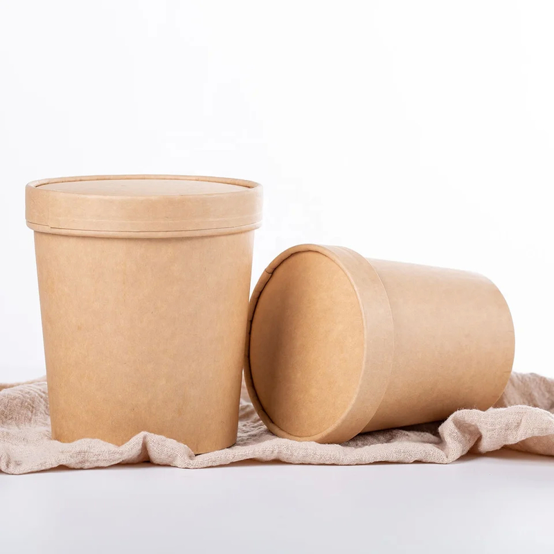 32 oz boîte de transport de papier pour les aliments froids ou chauds