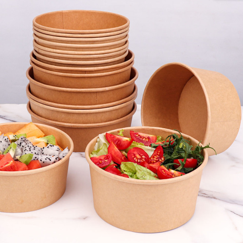 Containers alimentaires jetables de différentes tailles pour le transport alimentaire