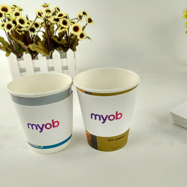 Coupe de boisson personnalisable à manche disposable en carton kraft, porte-thé à café avec logo de marque, dessin imprimé