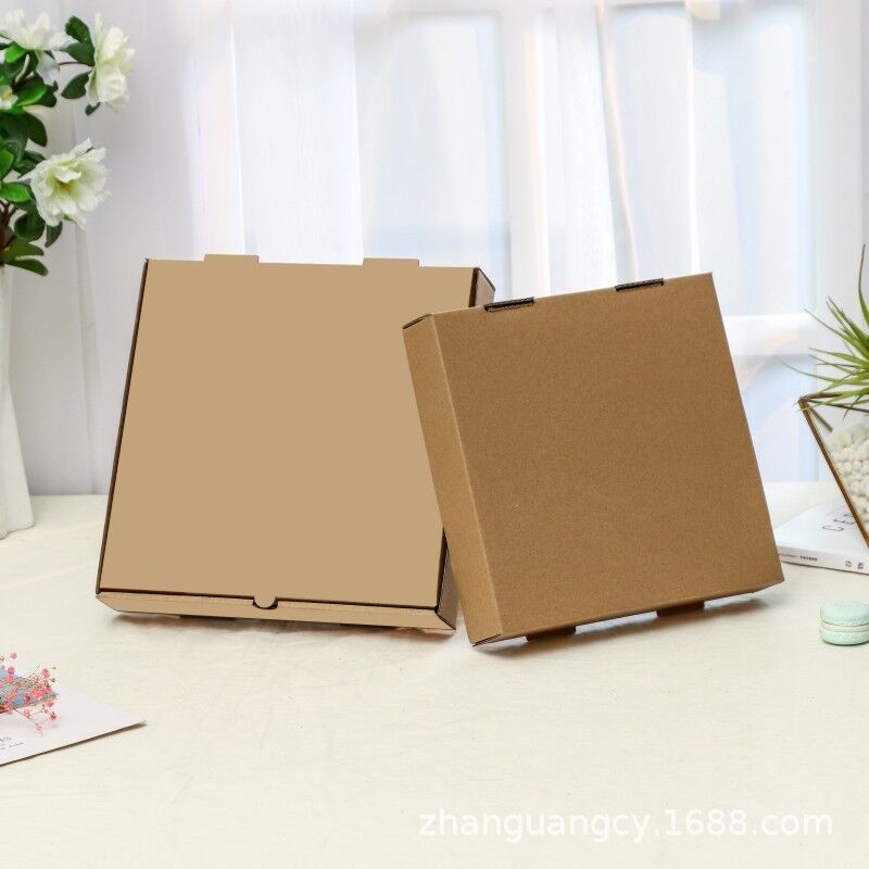 Boîtes à pizza – Boîtes d'emballage de pizza jetables en papier d'aluminium de 7, 8, 9, 10, 12 pouces, contenants à emporter pour pizza