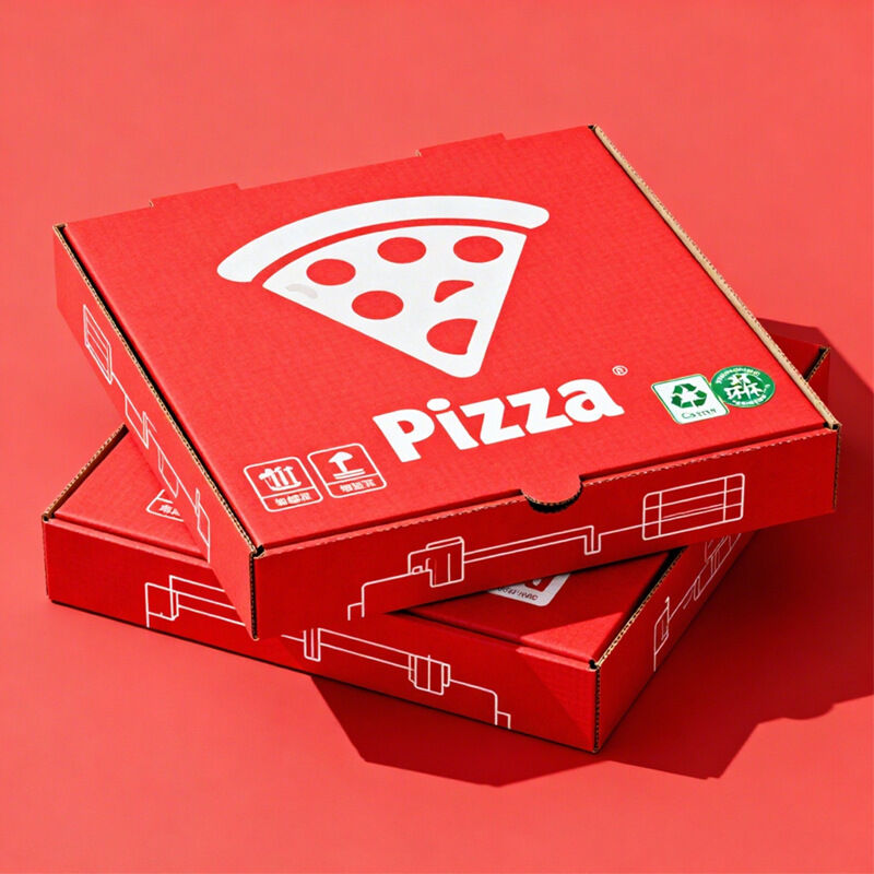 Boîtes à pizza – Boîtes d'emballage de pizza jetables en papier d'aluminium de 7, 8, 9, 10, 12 pouces, contenants à emporter pour pizza