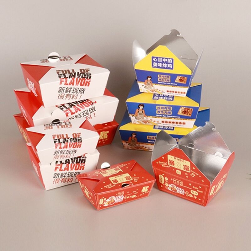 Boîtes de poulet en vente libre à l'automatisation ️ Contenants à emporter résistants à la graisse pour le poulet frit, les ailes, les baguettes et les côtelettes (en gros)