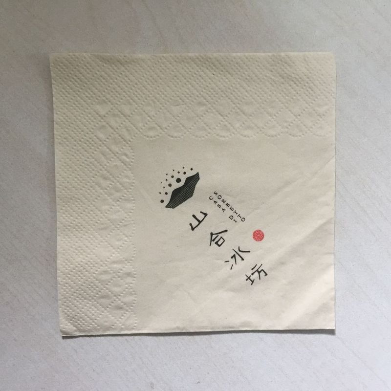 100% biodégradable papier tissé simple à 2 plis à usage unique / petites serviettes en papier tissé 33 cm x 33 cm